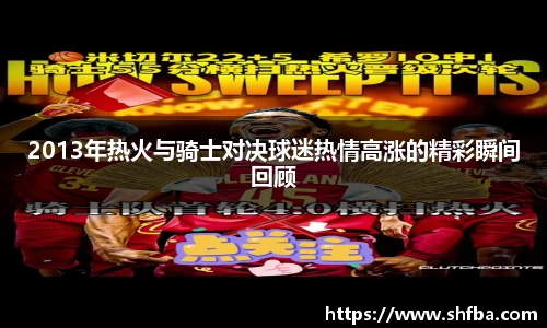 2013年热火与骑士对决球迷热情高涨的精彩瞬间回顾